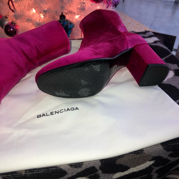 Balenciaga Velvet Booties - Picture 4 of 6